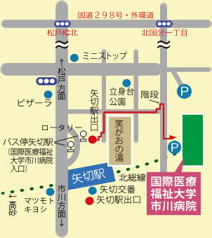 市川病院地図